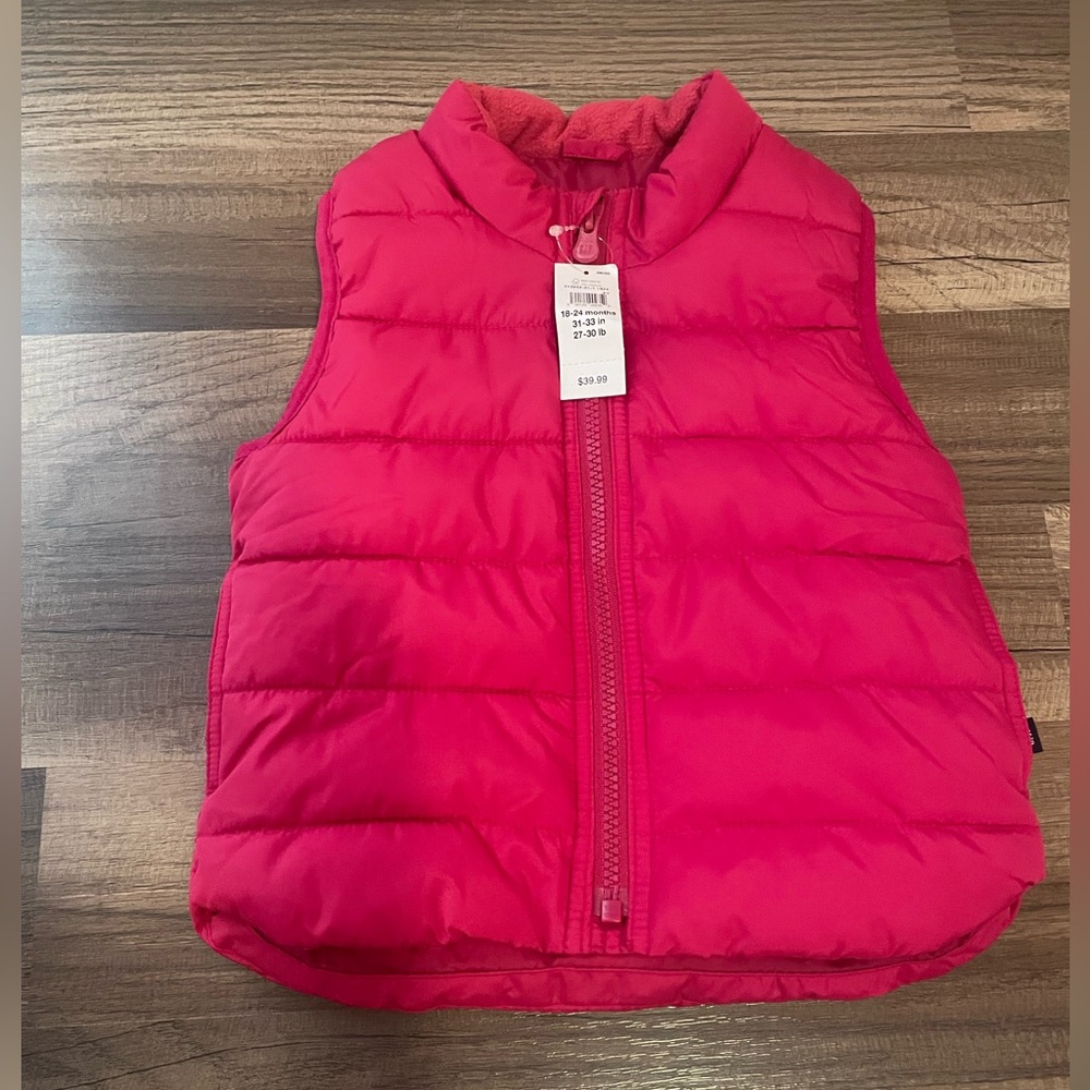 Baby Gap Pink Puffer Vest